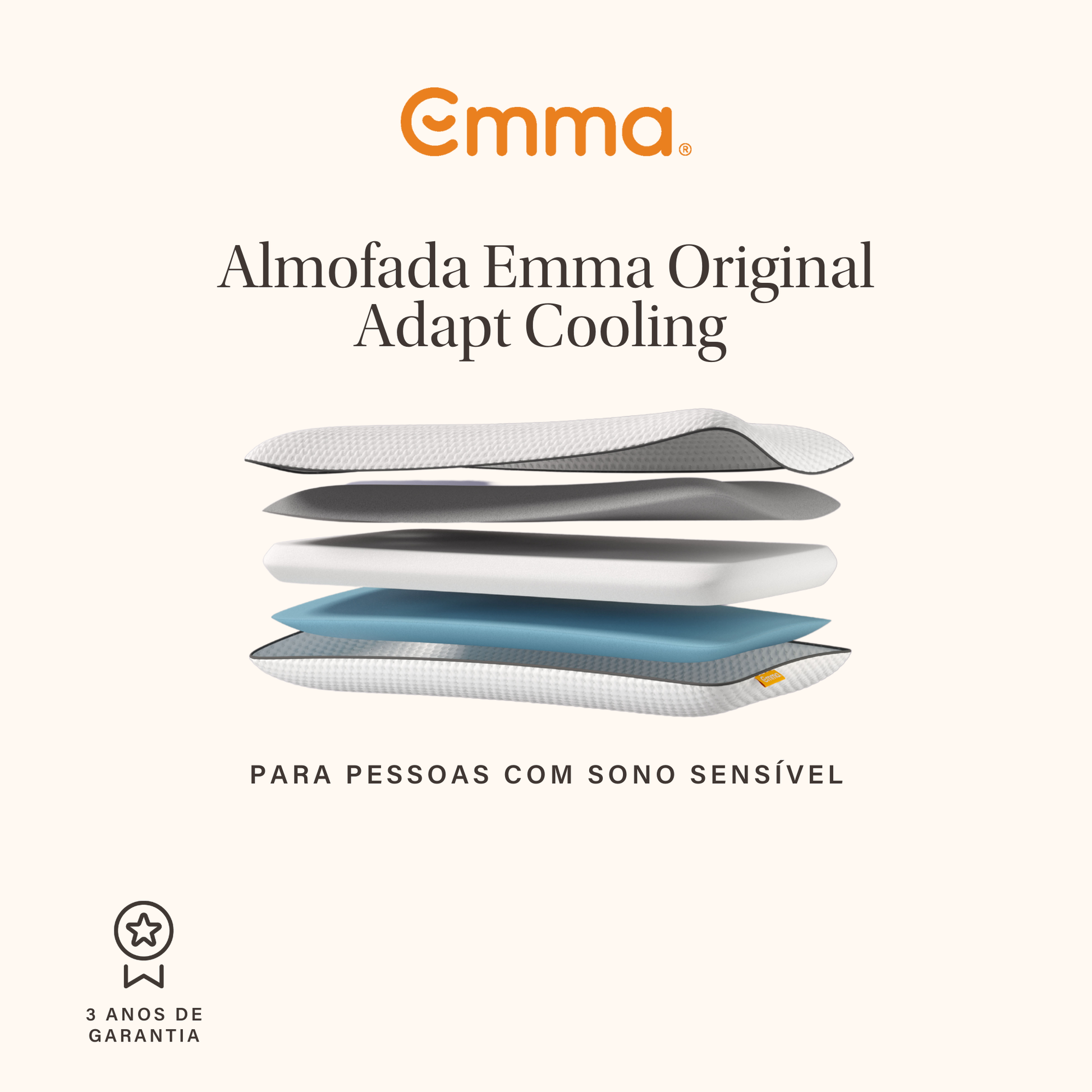 Almofada Emma Original Adapt Cooling 