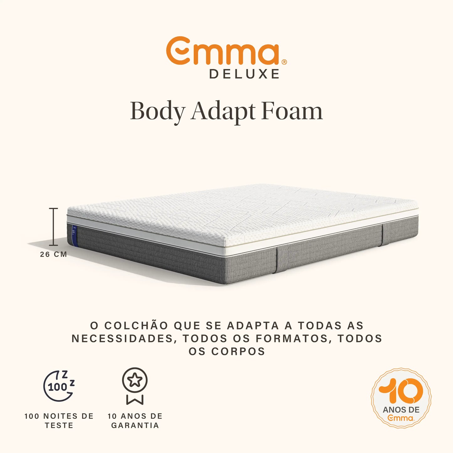 Colchão Emma Body Adapt Foam