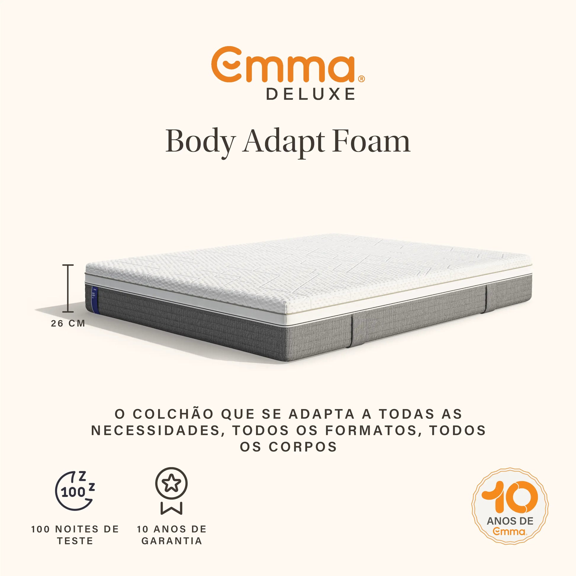 Colchão Emma Body Adapt Foam