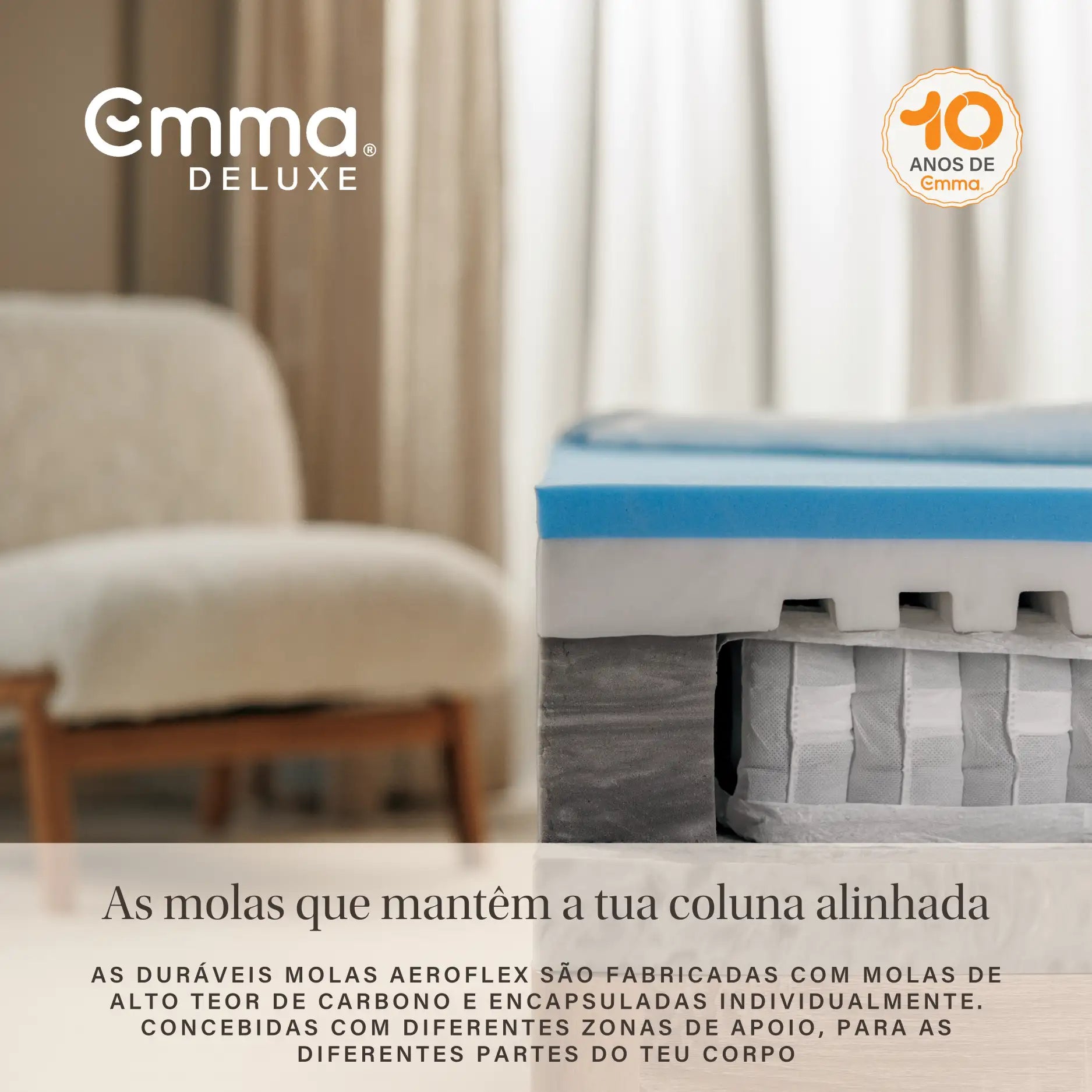 Colchão Emma Fusion Fresh Hybrid